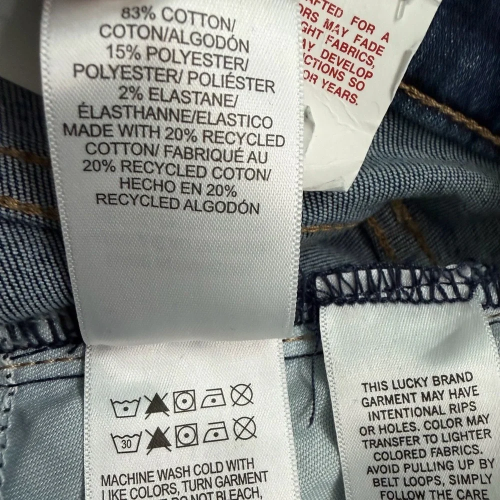 Lucky Brand Zoe Dark Blue Straight Leg Jeans - Picture 8 of 8